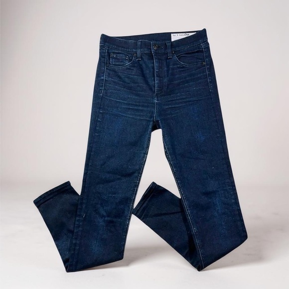 Rag & Bone High Rise Skinny Ankle Jeans - Picture 1 of 6